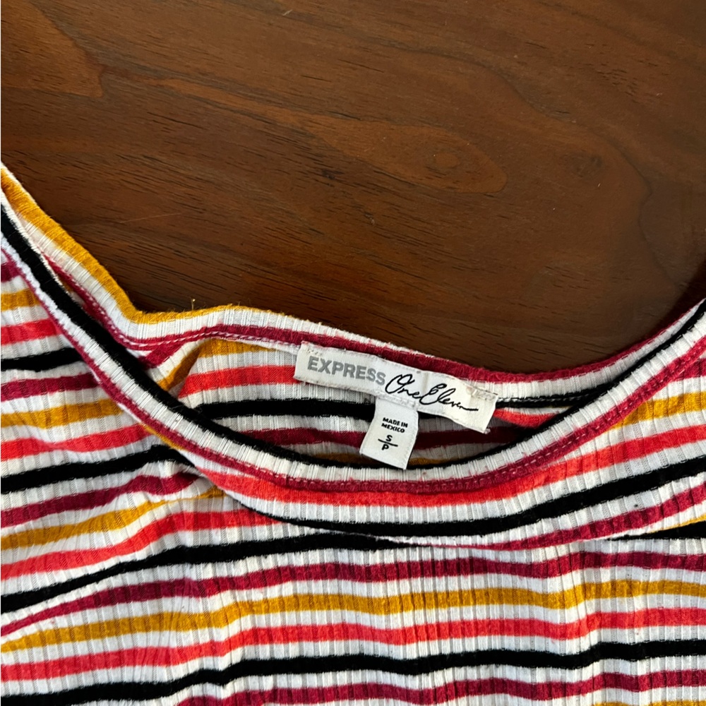 Express Colorful Striped Top - Picture 3 of 3